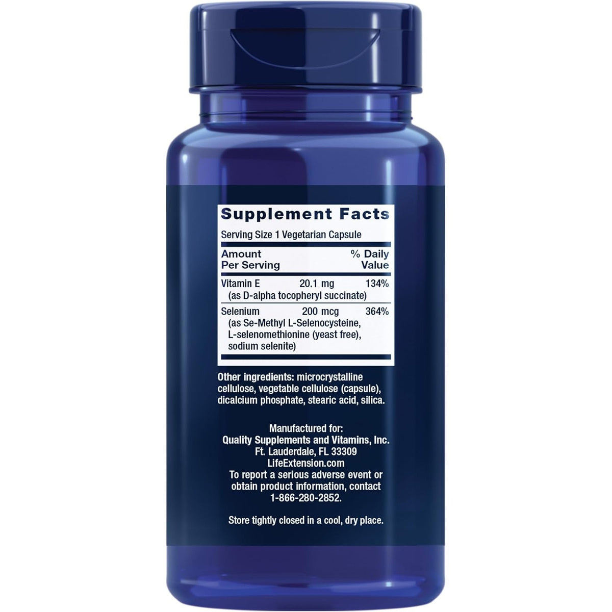 Life Extension Complejo Super Selenio 200 mcg 100 Cápsulas Vegetales