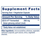 Life Extension Ginseng Energy Boost 200 mg 30 Cápsulas Vegetales