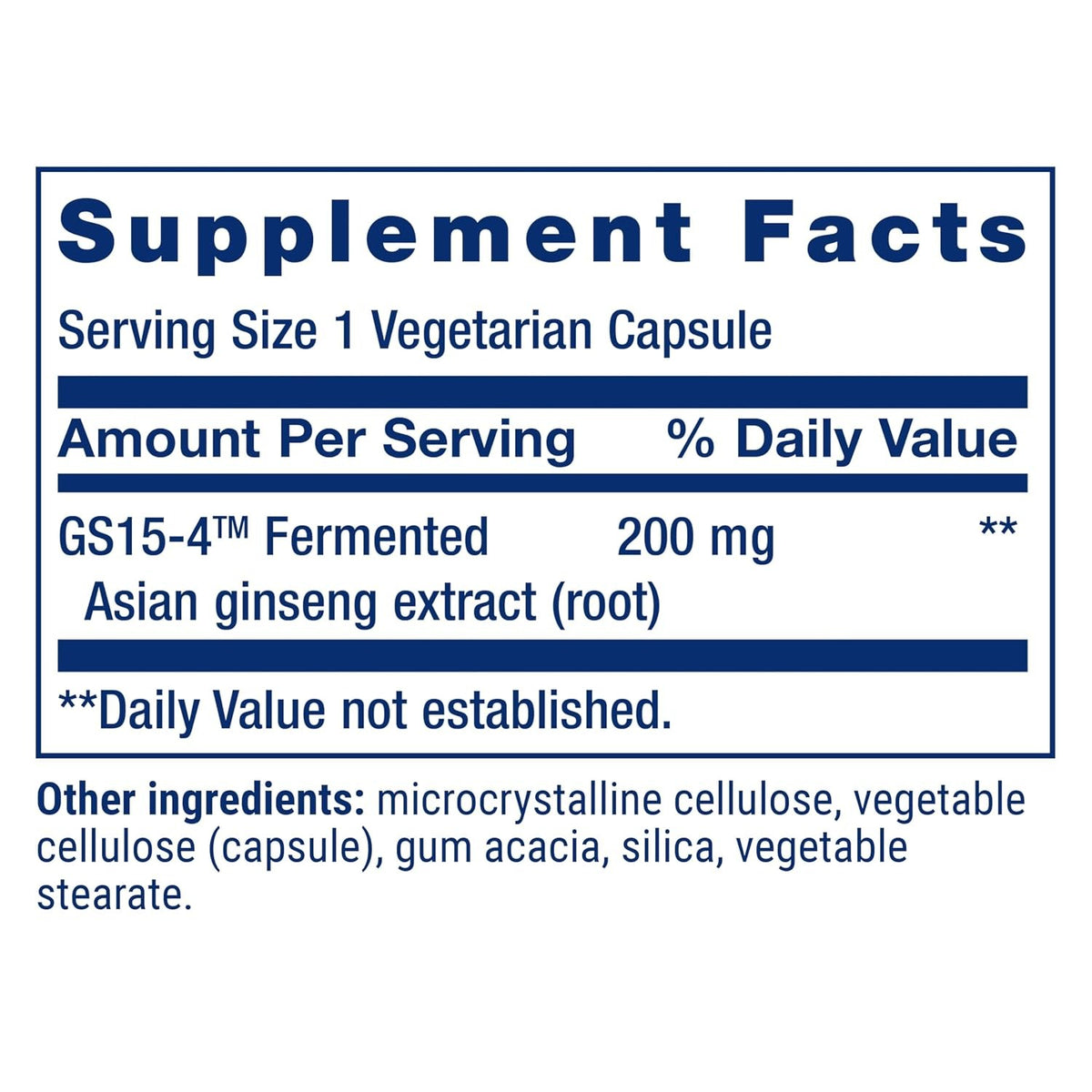 Life Extension Ginseng Energy Boost 200 mg 30 Cápsulas Vegetales
