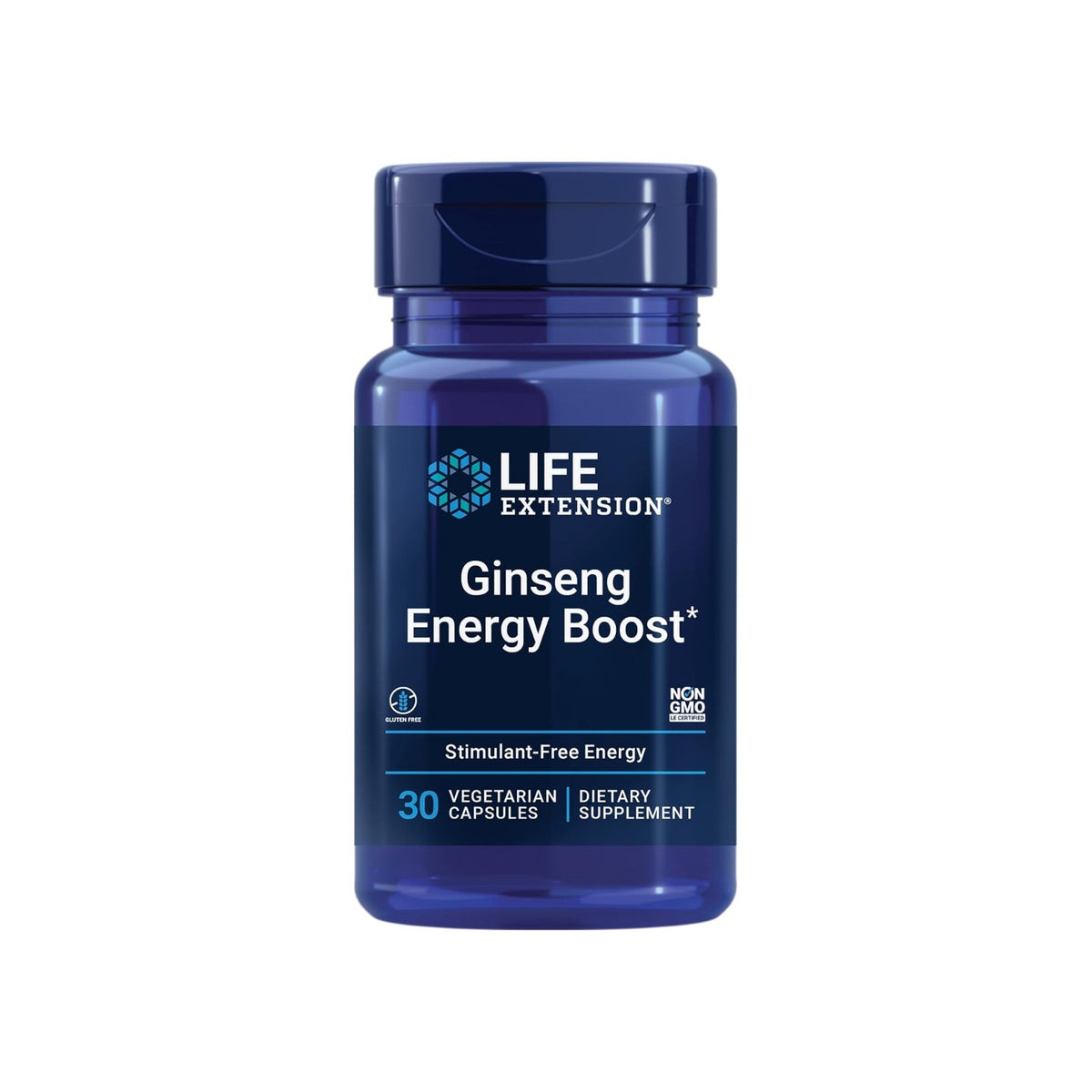 Life Extension Ginseng Energy Boost 200 mg 30 Cápsulas Vegetales