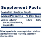 LIFE EXTENSION ZINC 50 MG, 90 VEGCAPS SFN
