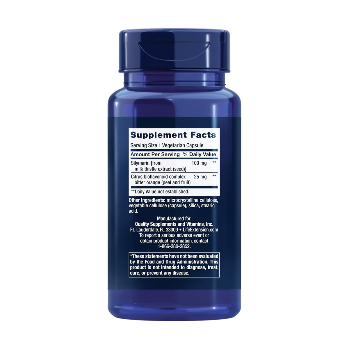 Life Extension Silimarina 100 mg 90 Cápsulas Vegetales