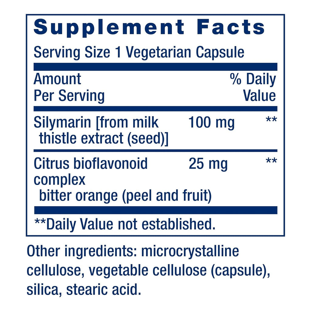 Life Extension Silimarina 100 mg 90 Cápsulas Vegetales