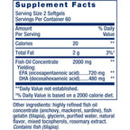 Life Extension Mega EPA/DHA 120 Cápsulas