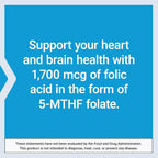 Life Extension Folato Optimizado L-Metilfolato 1700 mcg DFE 100 Tabletas