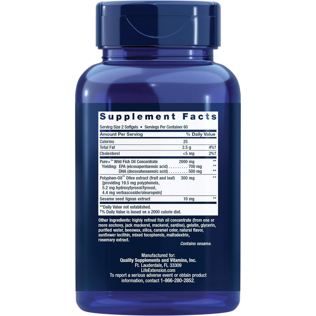 Life Extension Super Omega-3 120 Cápsulas Blandas