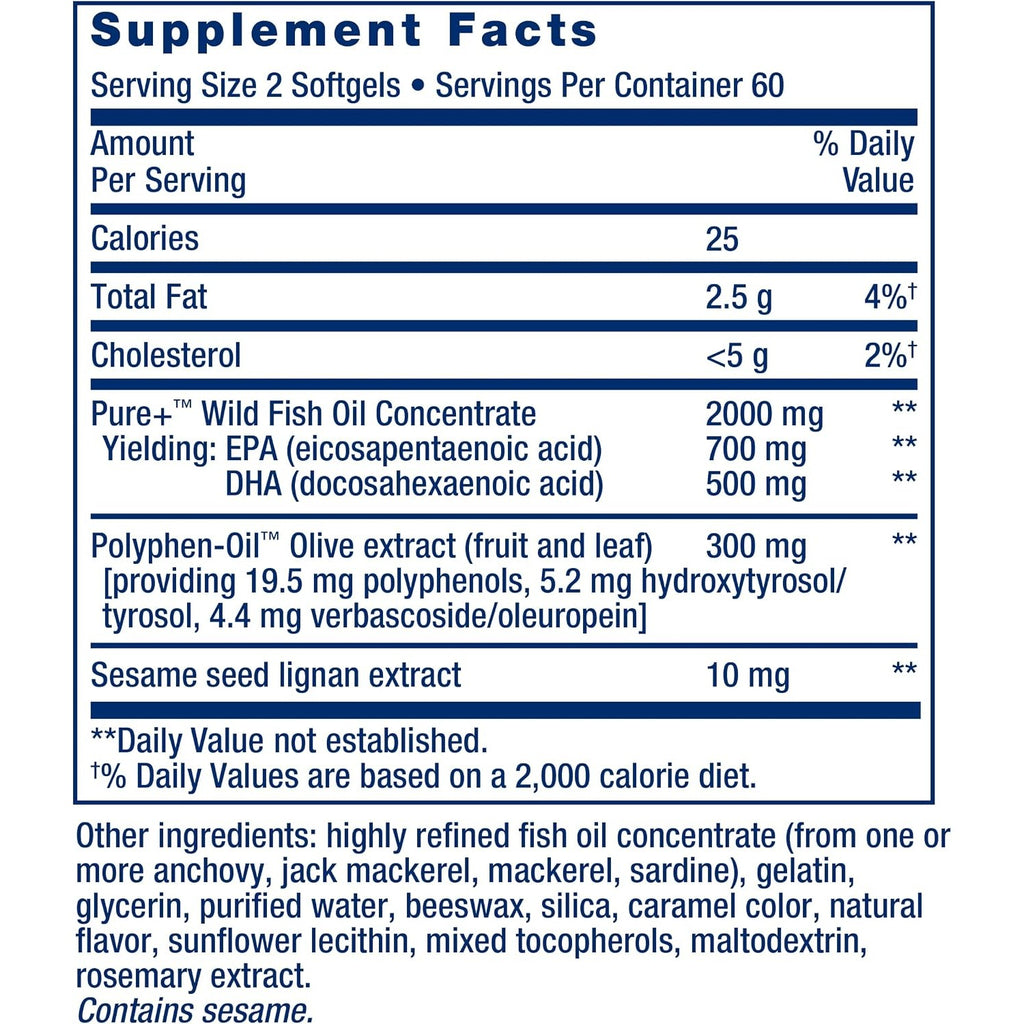 Life Extension Super Omega-3 120 Cápsulas Blandas