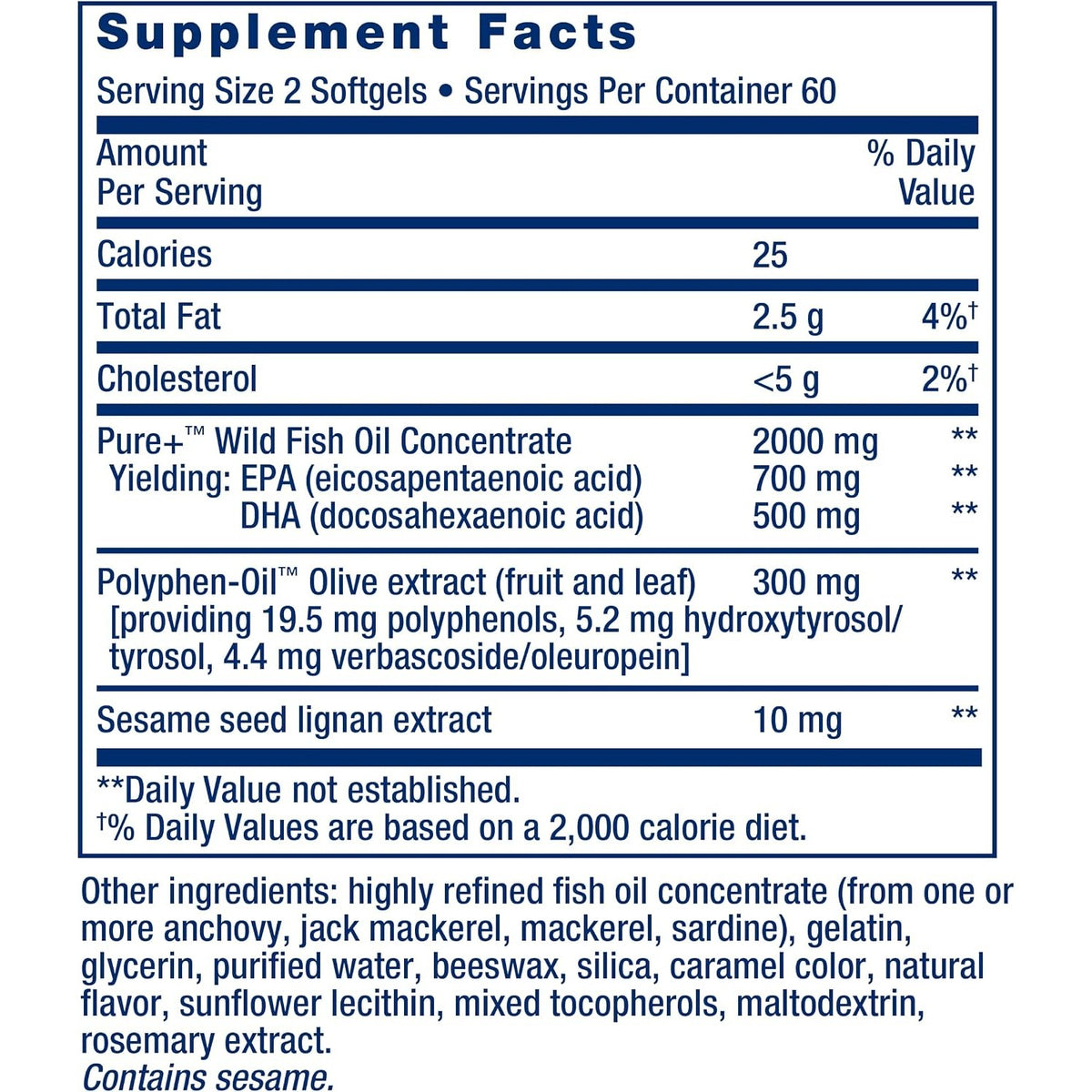 Life Extension Super Omega-3 120 Cápsulas Blandas