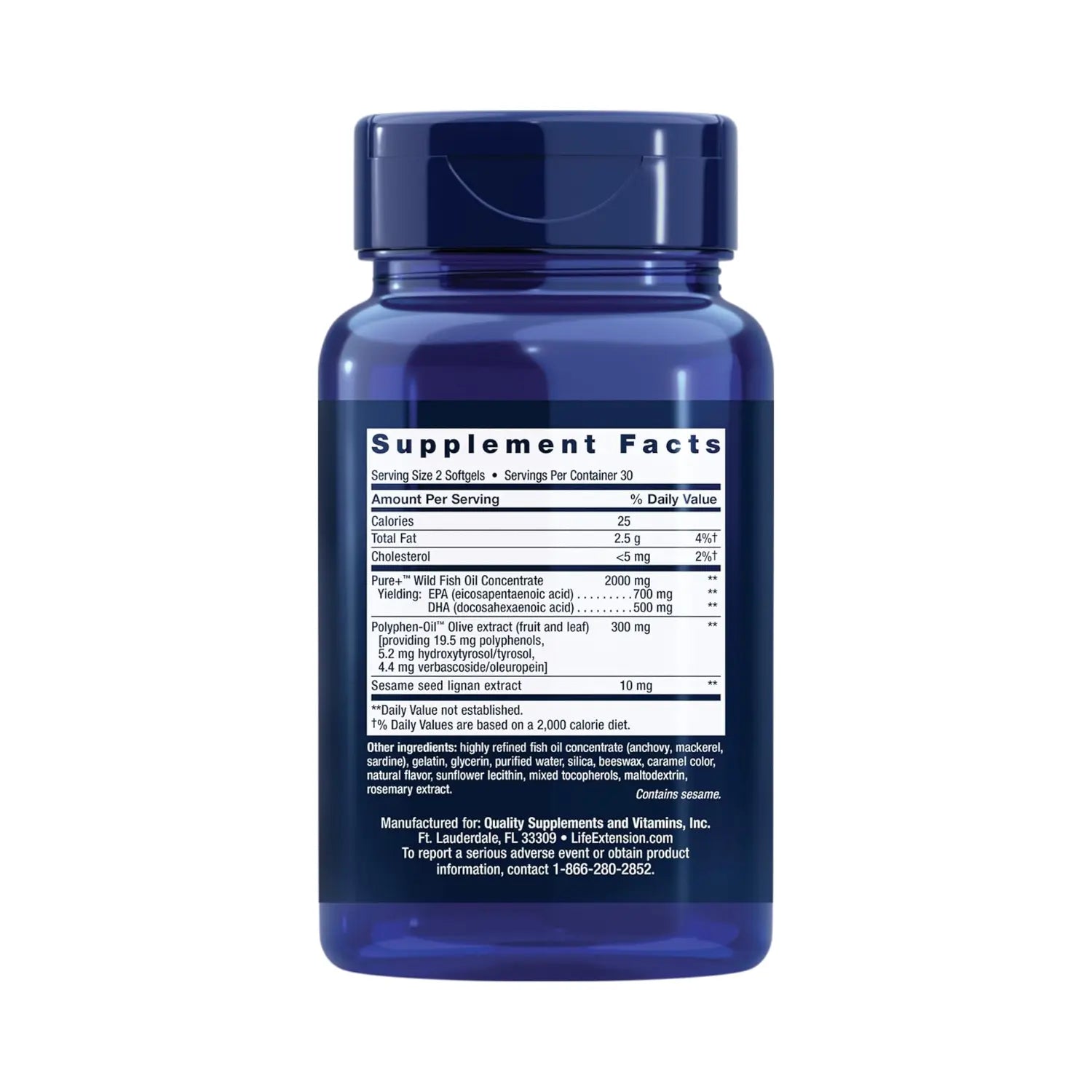 LIFE EXTENSION SUPER OMEGA-3, 60 SOFTCAPS SFN