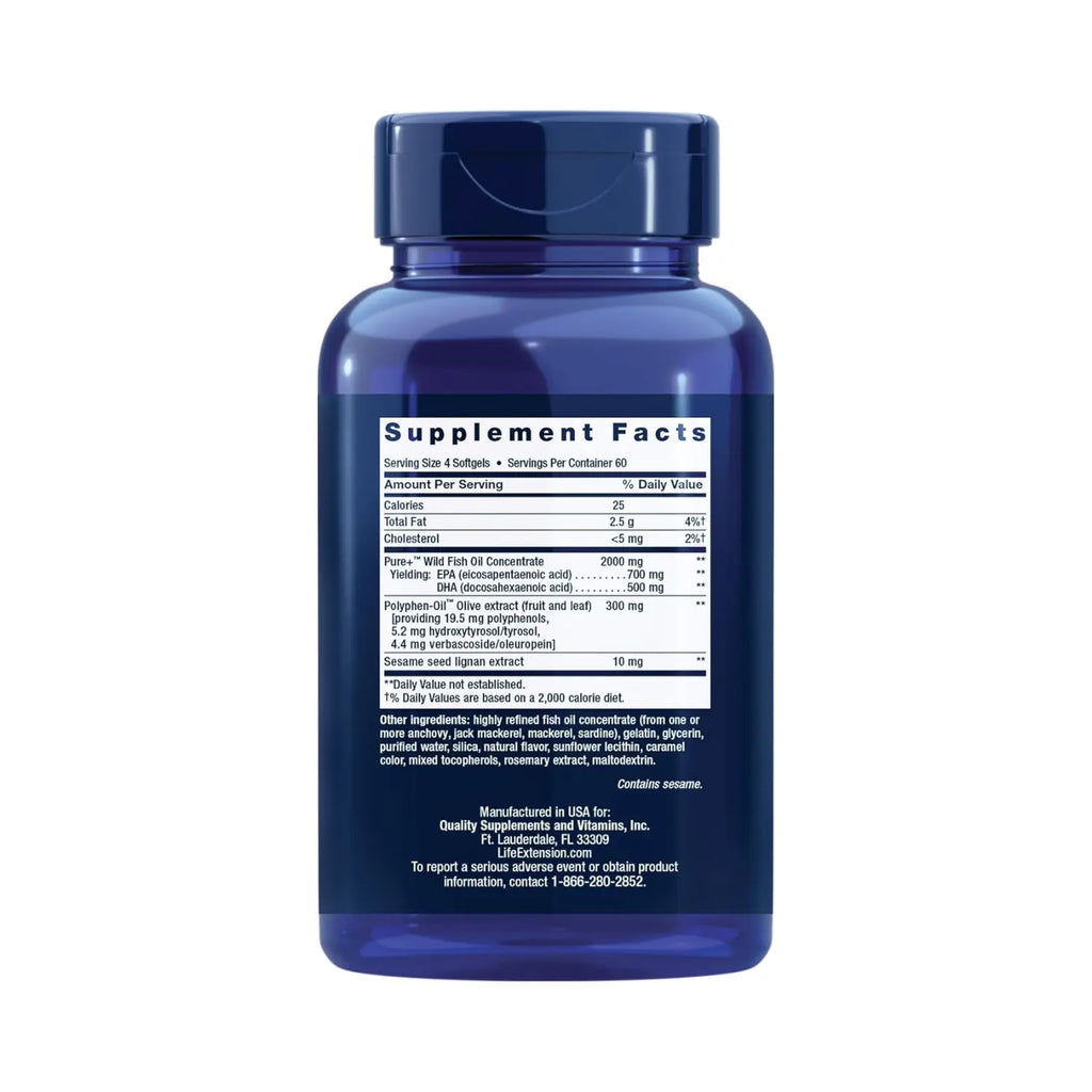LIFE EXTENSION SUPER OMEGA-3, 240 SOFTCAPS SFN