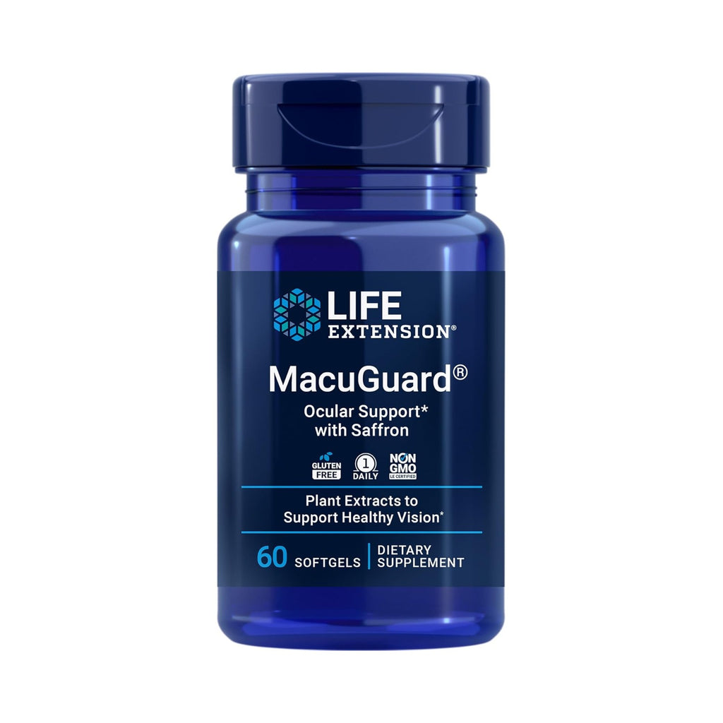 Life Extension MacuGuard Apoyo Ocular con Azafrán 60 Cápsulas Blandas