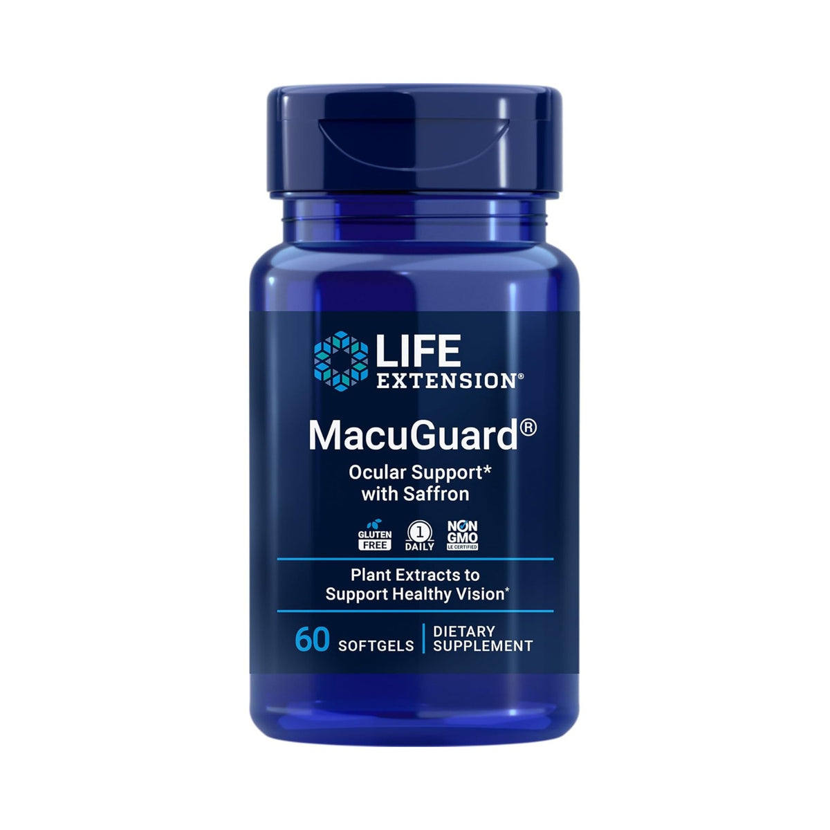 Life Extension MacuGuard Apoyo Ocular con Azafrán 60 Cápsulas Blandas