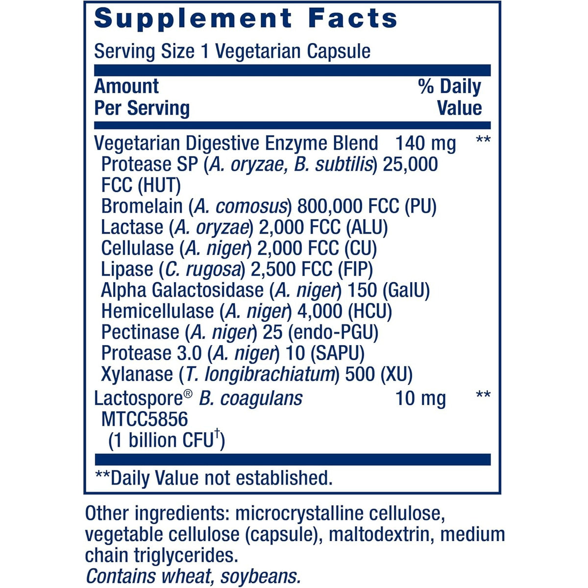 Life Extension Enzimas Digestivas con Probióticos 60 Cápsulas