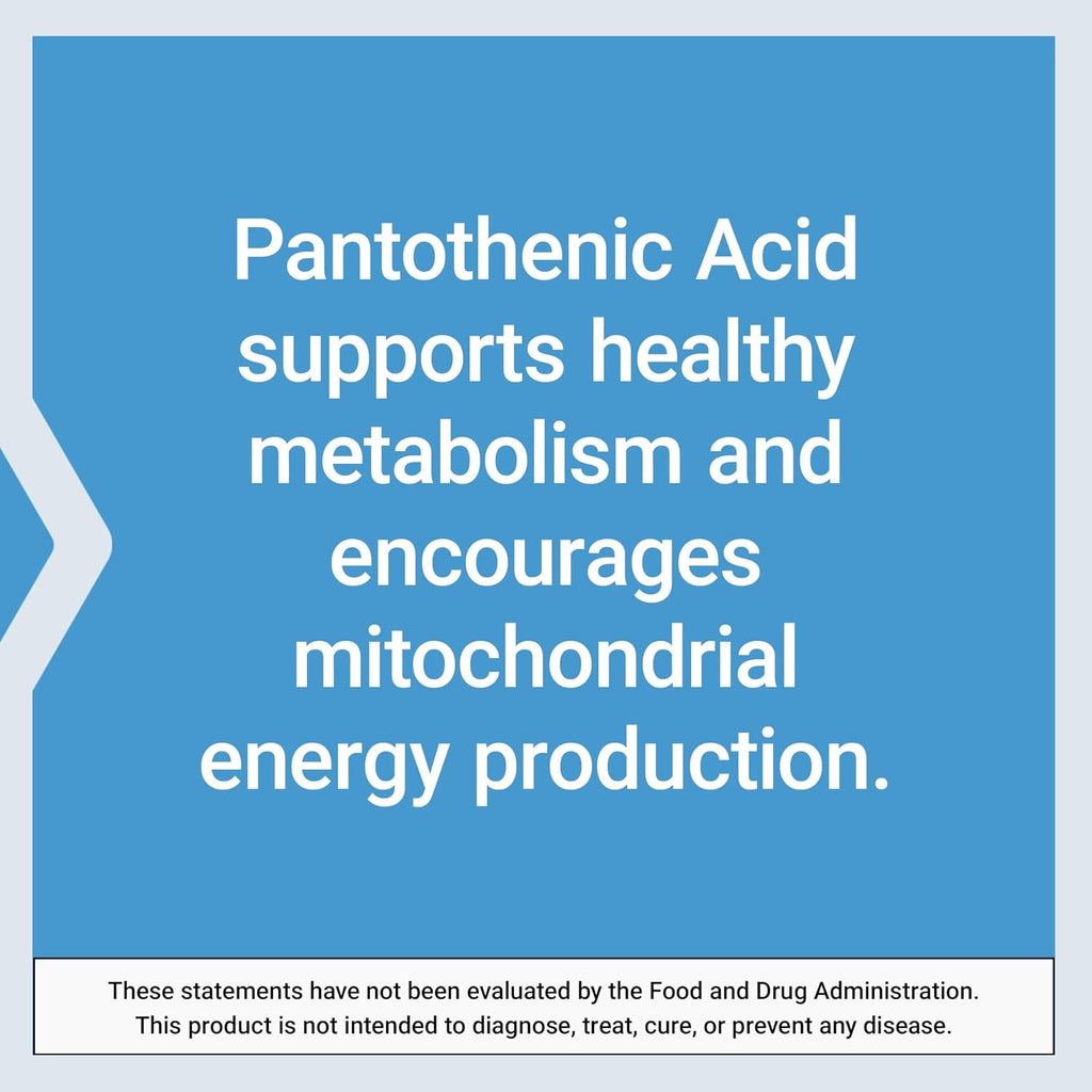 Life Extension Ácido Pantoténico 500 mg 100 Cápsulas Vegetales