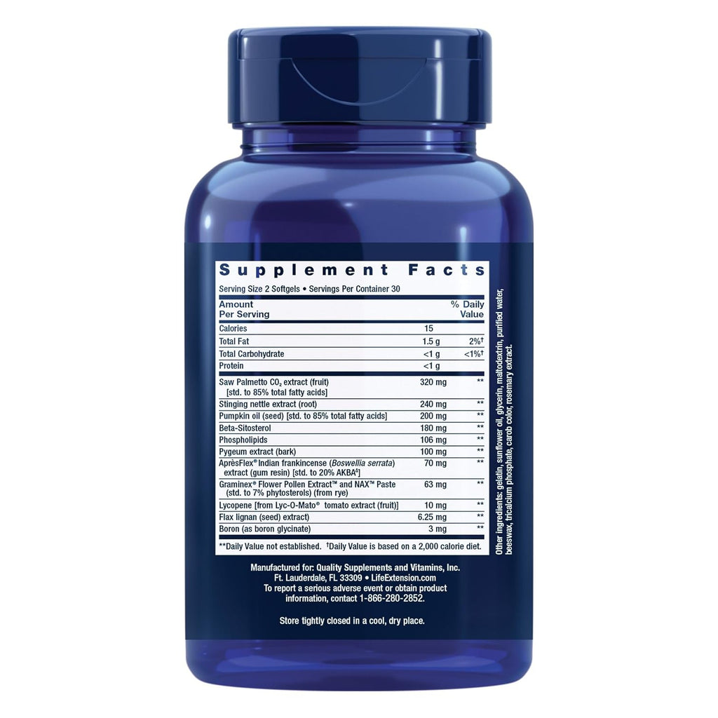 Life Extension Ultra Prostate Formula 60 Cápsulas Blandas