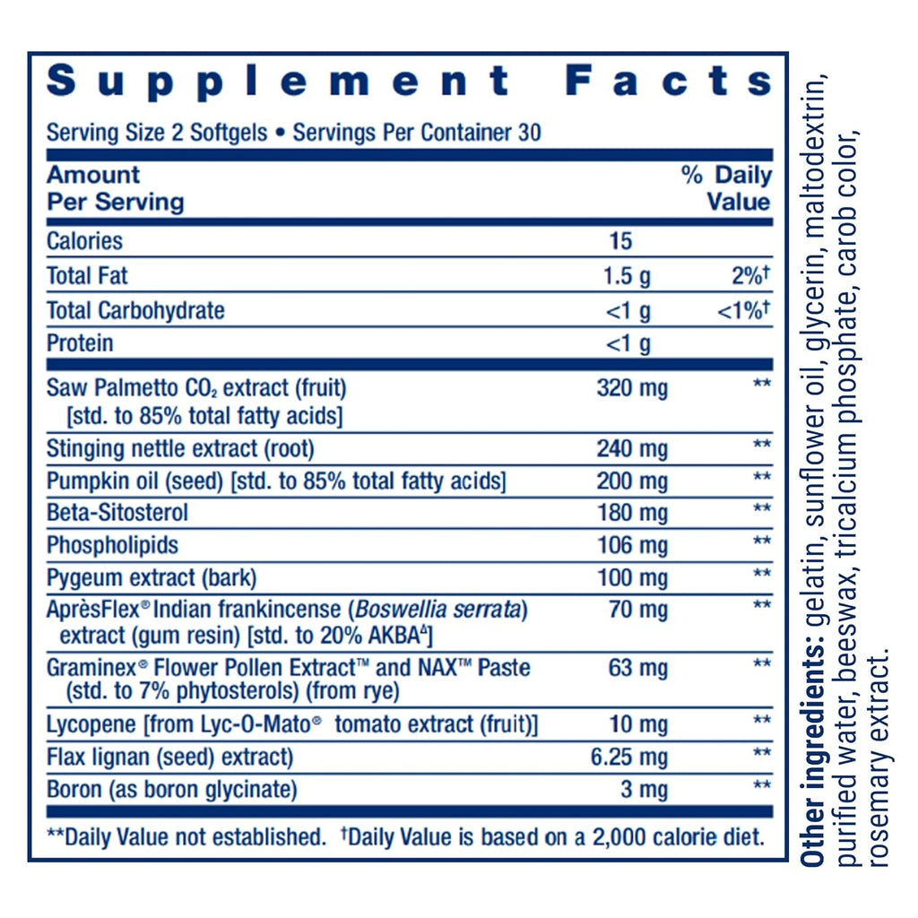 Life Extension Ultra Prostate Formula 60 Cápsulas Blandas