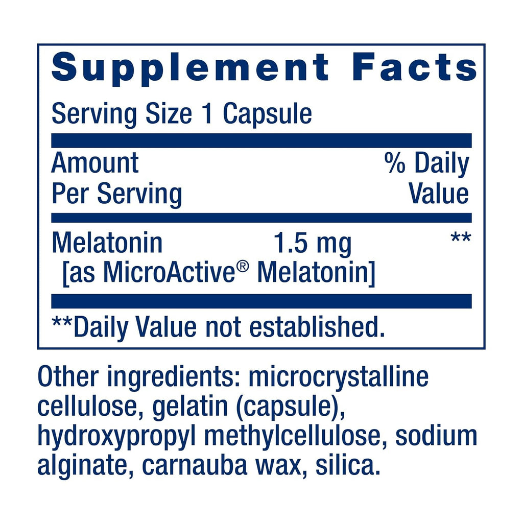 Life Extension Melatonina IR/XR 1.5 mg 60 Cápsulas
