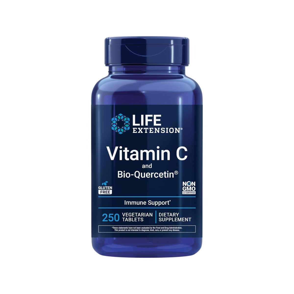 Life Extension Vitamina C y Bio-Quercetin 1000 mg 250 Tabletas Vegetales