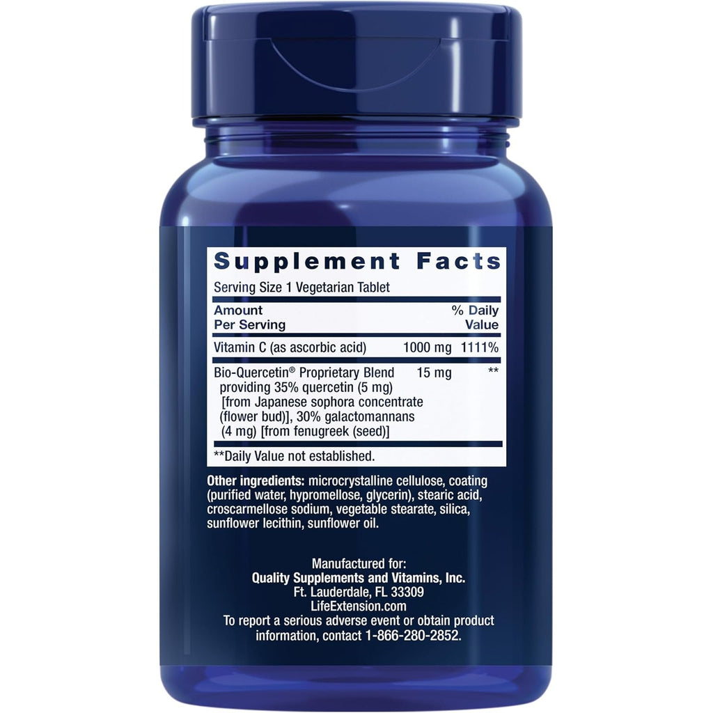 Life Extension Vitamina C y Fitosoma de Bioquercetina 60 Tabletas