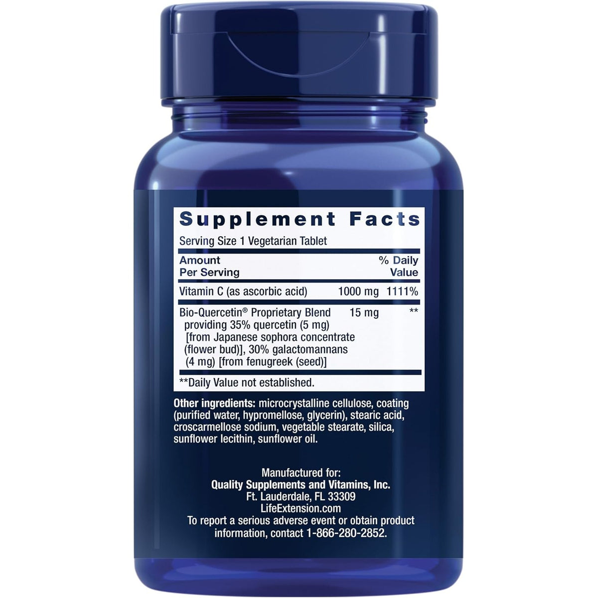 Life Extension Vitamina C y Fitosoma de Bioquercetina 60 Tabletas