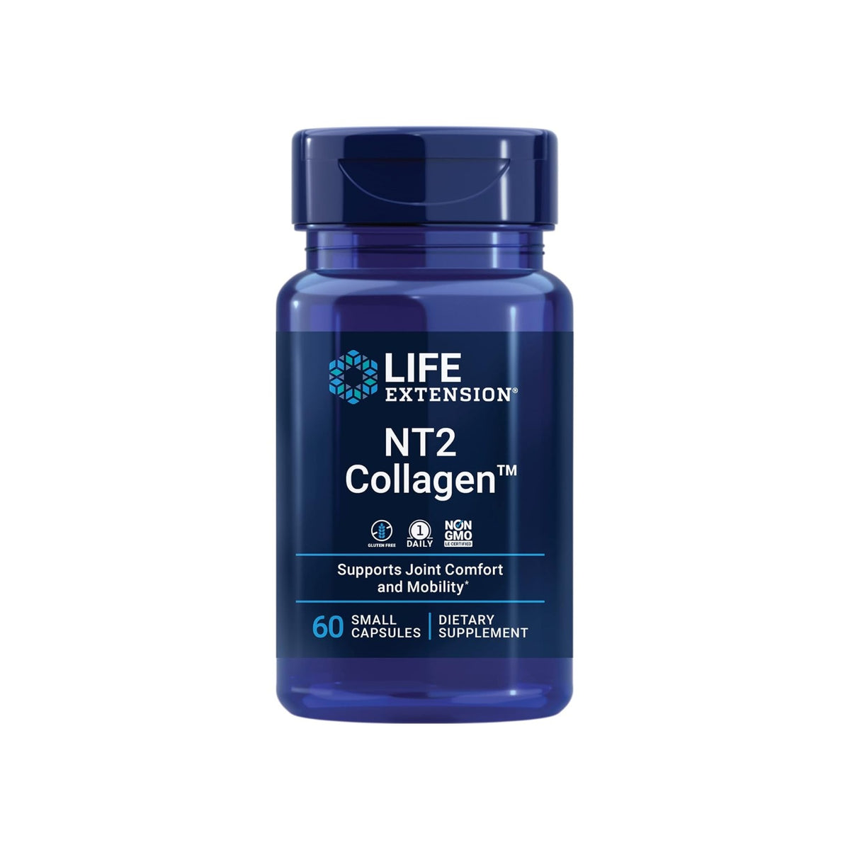 Life Extension NT2 Collagen 40 mg 60 Cápsulas Pequeñas