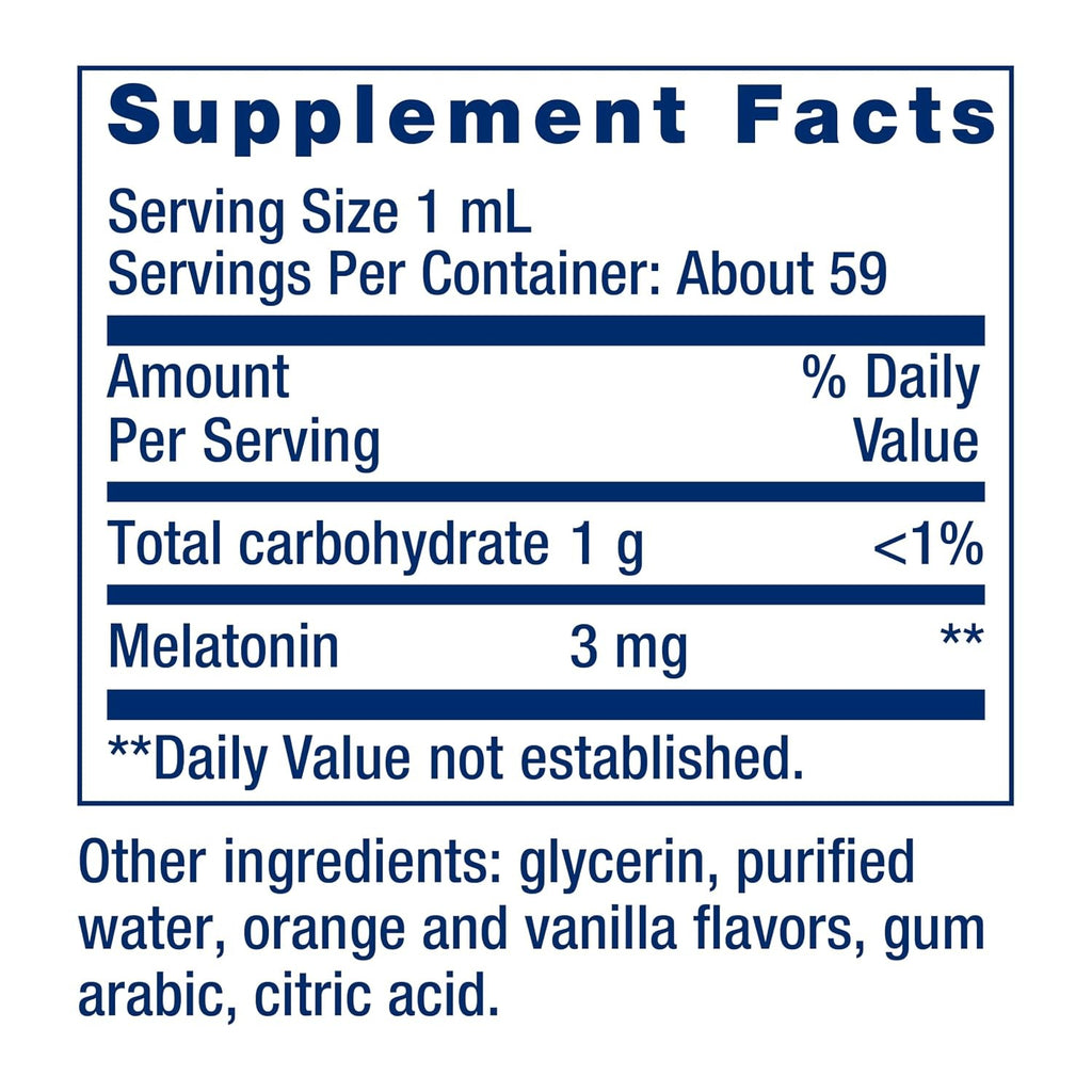 Life Extension Melatonina Líquida de Acción Rápida 3 mg 59 ml