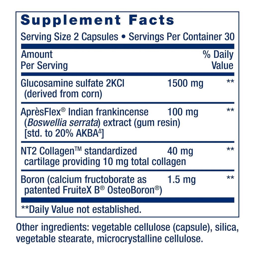 Life Extension ArthroMax Advanced con NT2 Collagen y ApresFlex 60 Cápsulas