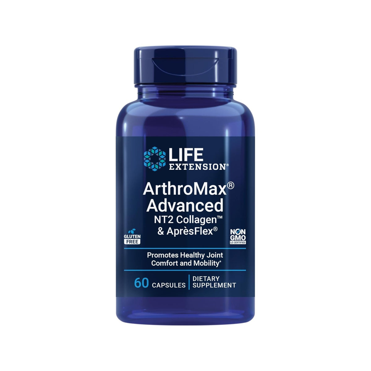 Life Extension ArthroMax Advanced con NT2 Collagen y ApresFlex 60 Cápsulas