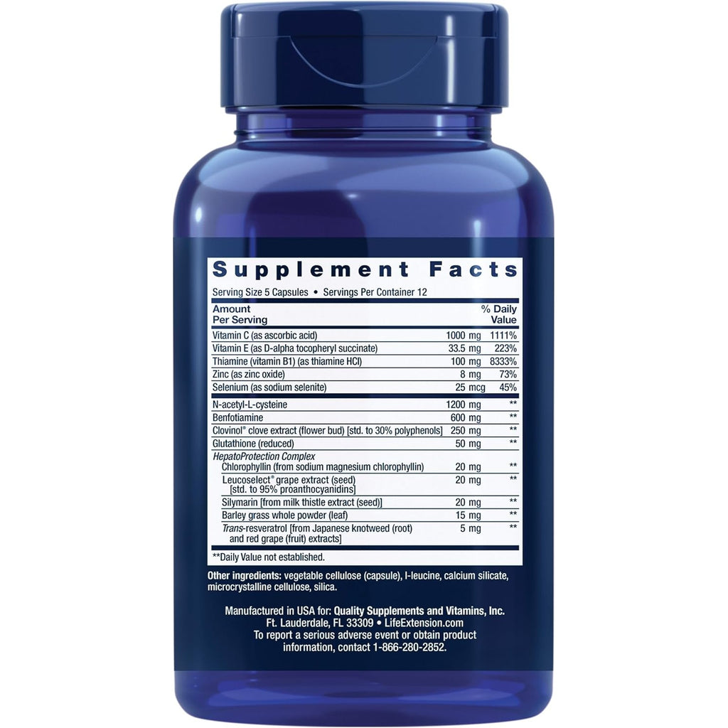 Life Extension Antialcohol Complex 60 Cápsulas