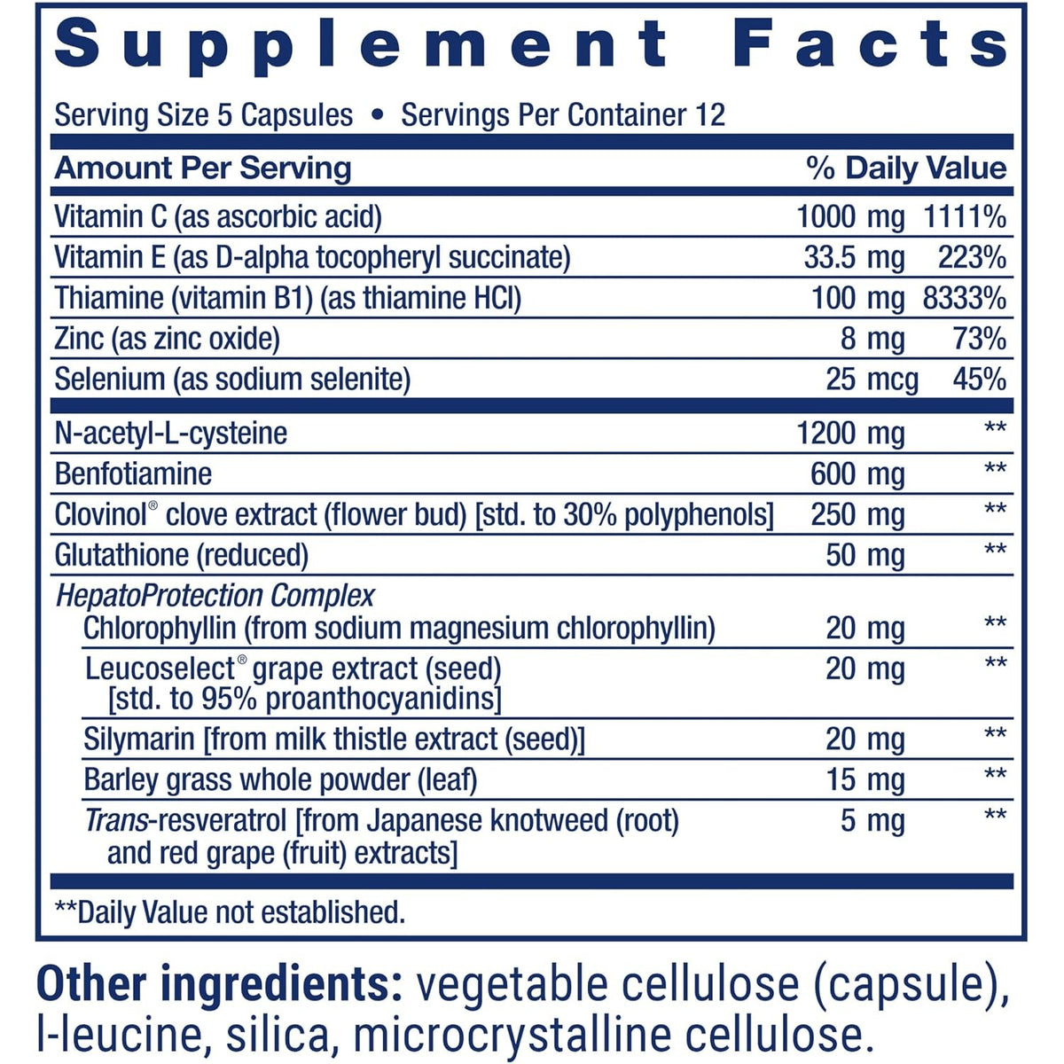 Life Extension Antialcohol Complex 60 Cápsulas