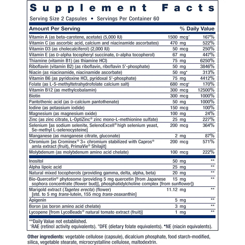 LIFE EXTENSION MULTIVITAMÍNICO 120 TABS SFN