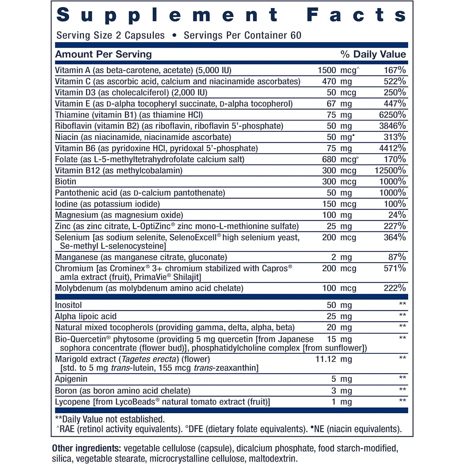 LIFE EXTENSION MULTIVITAMÍNICO 120 TABS SFN
