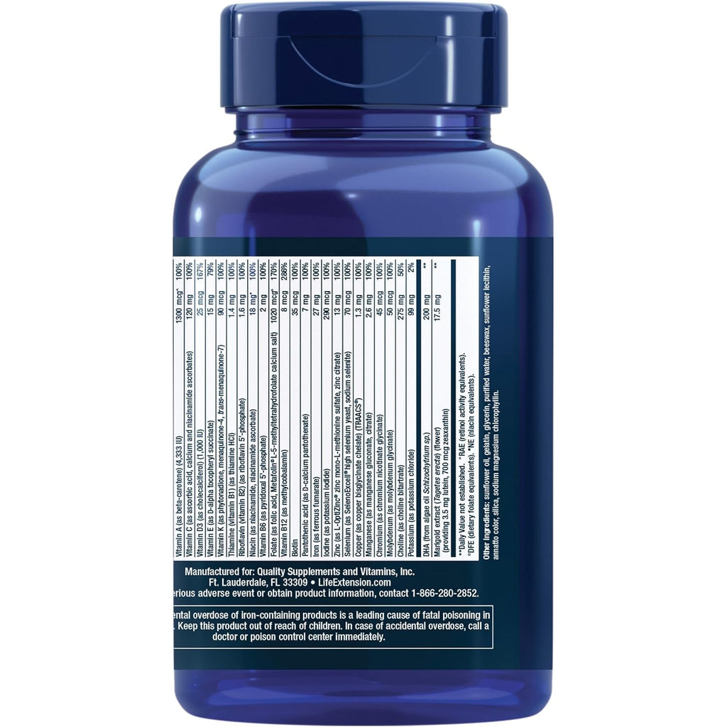 Life Extension Prenatal 120 Cápsulas Blandas