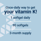 Life Extension Super K Vitamina K1, K2 MK-4 y MK-7 90 Cápsulas Blandas