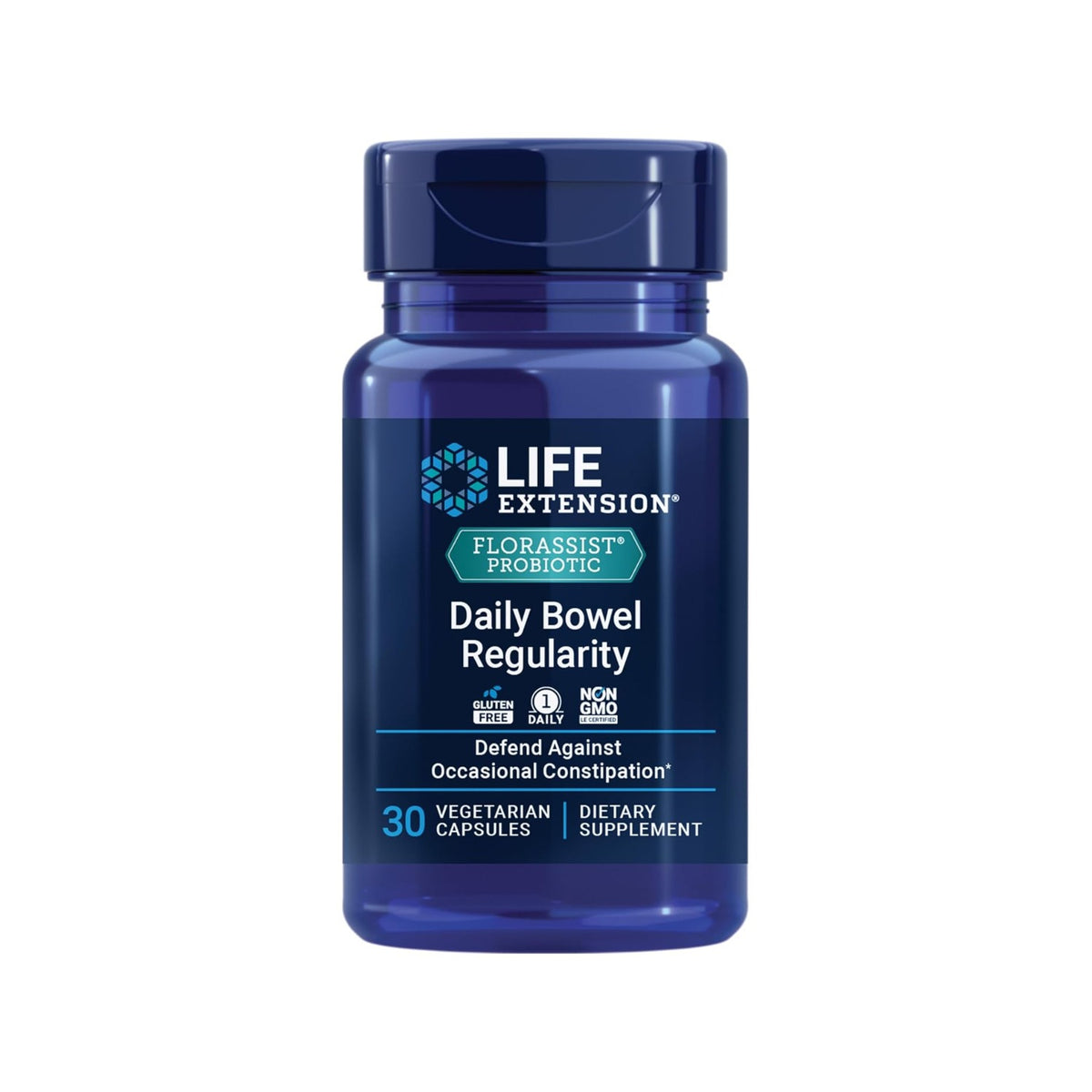 Life Extension Florassist Daily Bowel Regularity Probiótico 30 Cápsulas Vegetales