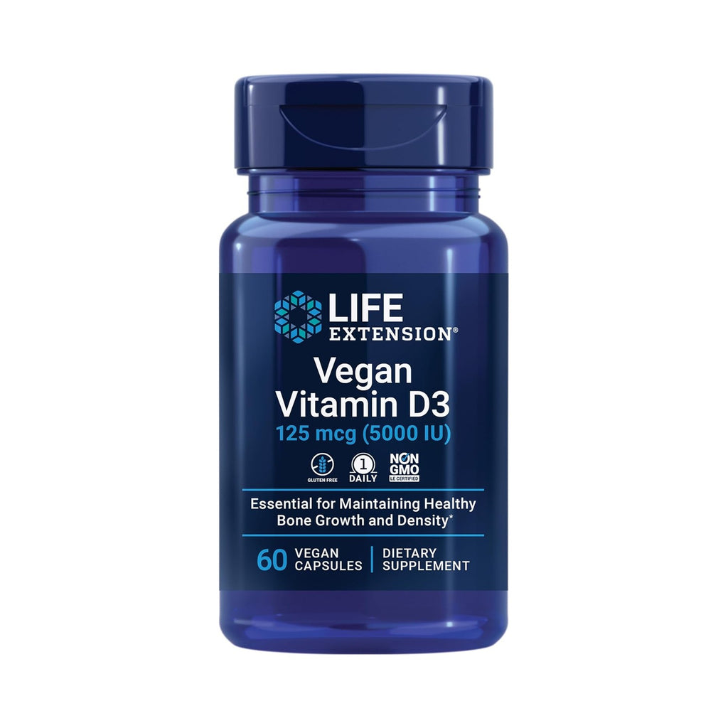 Life Extension Vitamina D3 Vegana 125 Mcg 60 Cápsulas