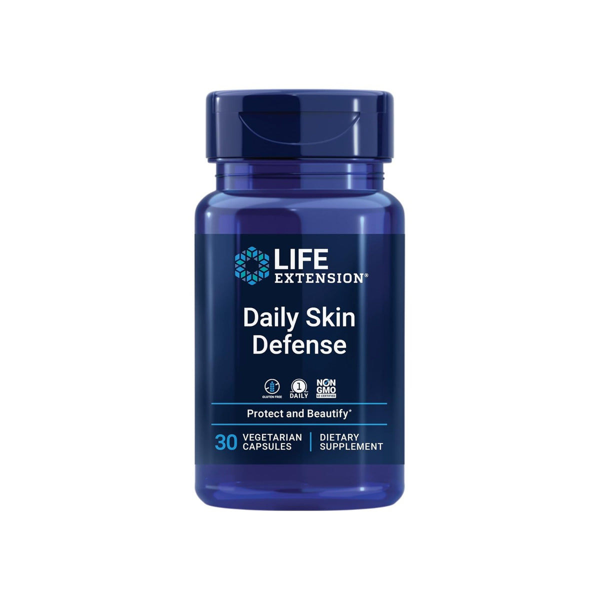 Life Extension Daily Skin Defense 30 Cápsulas Vegetales