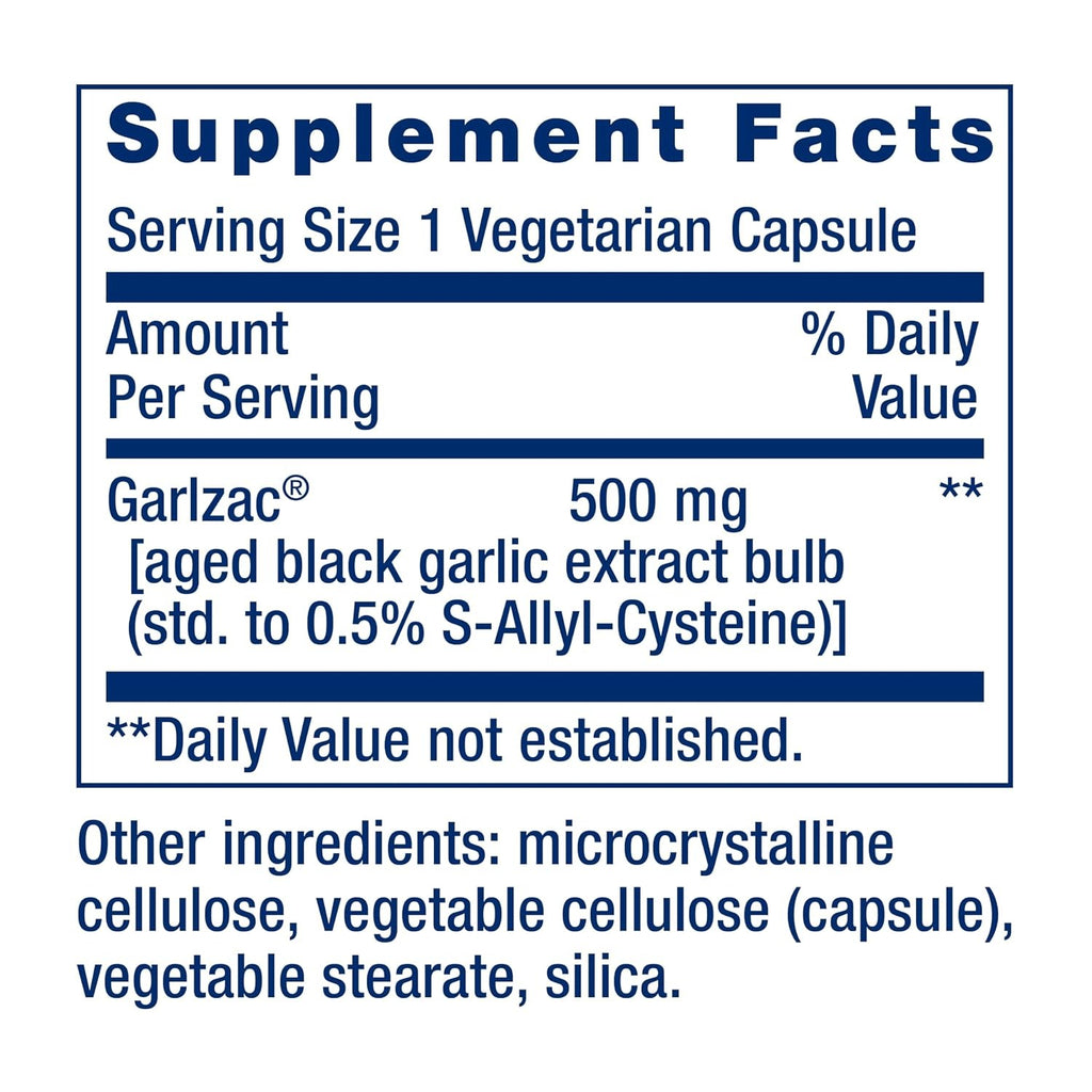 Life Extension Ajo Negro Añejado 500 mg 30 Cápsulas Vegetales