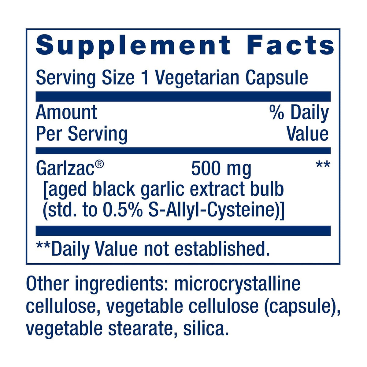 Life Extension Ajo Negro Añejado 500 mg 30 Cápsulas Vegetales