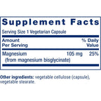 Life Extension Glicinato de Magnesio 105 mg 90 Cápsulas