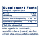 Life Extension Mega L-Ergotioneína 25 mg 30 Cápsulas Vegetales