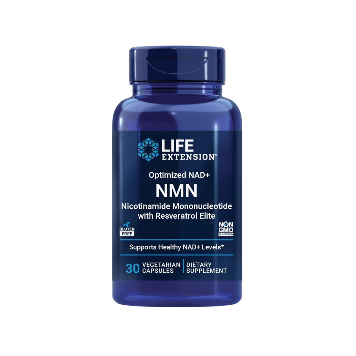 Life Extension Optimized NAD+ Cell Support NMN con Resveratrol Elite 300 mg 30 Cápsulas Vegetales