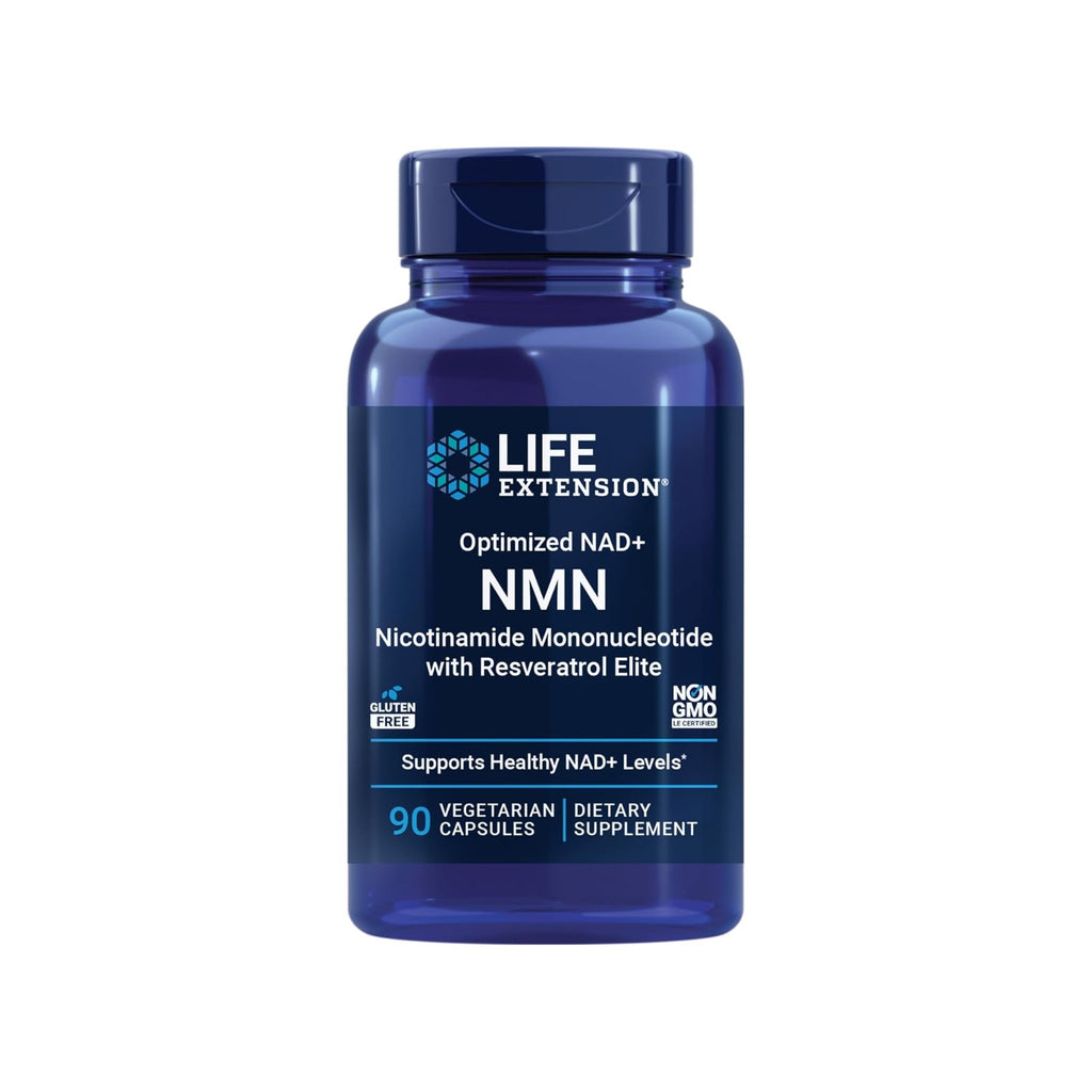 Life Extension Optimized NAD+ Cell Support NMN con Resveratrol Elite 300 mg 90 Cápsulas Vegetales