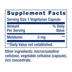 Life Extension Melatonina 3 mg 60 Cápsulas Vegetales