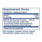 Life Extension Super Bio-Curcumin Extracto de Cúrcuma 400 mg 60 Cápsulas Vegetales