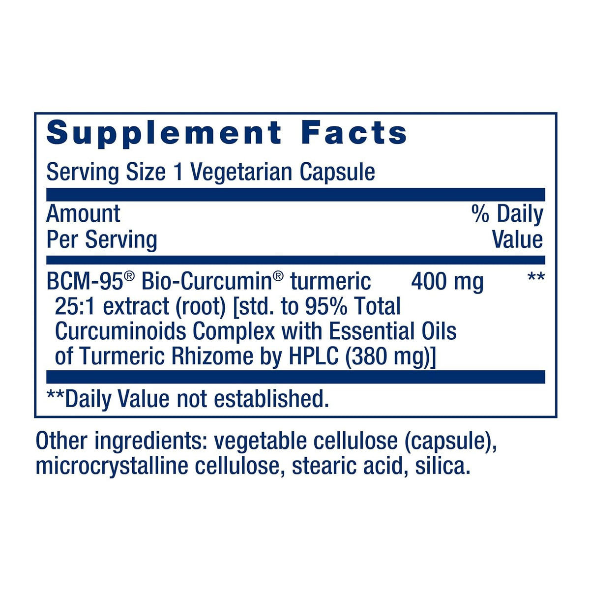 Life Extension Super Bio-Curcumin Extracto de Cúrcuma 400 mg 60 Cápsulas Vegetales