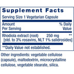 Life Extension Extracto de Rhodiola Rosea 250 mg 60 Cápsulas