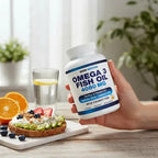 Arazo Nutrition Omega 3 Fish Oil | 120 Cápsulas Blandas | 2250 mg de Omega 3 | EPA y DHA | Salud Cardiovascular | Suplemento Alimenticio