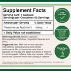 Double Wood Teacrina (TeaCrine) 100 mg 60 Cápsulas