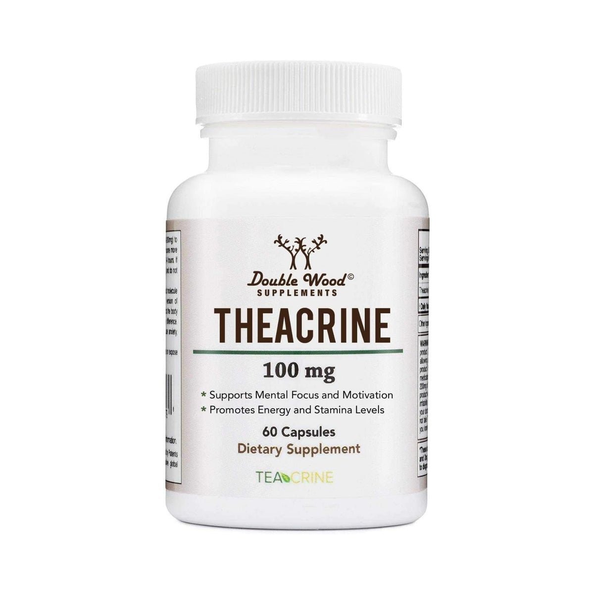 Double Wood Teacrina (TeaCrine) 100 mg 60 Cápsulas